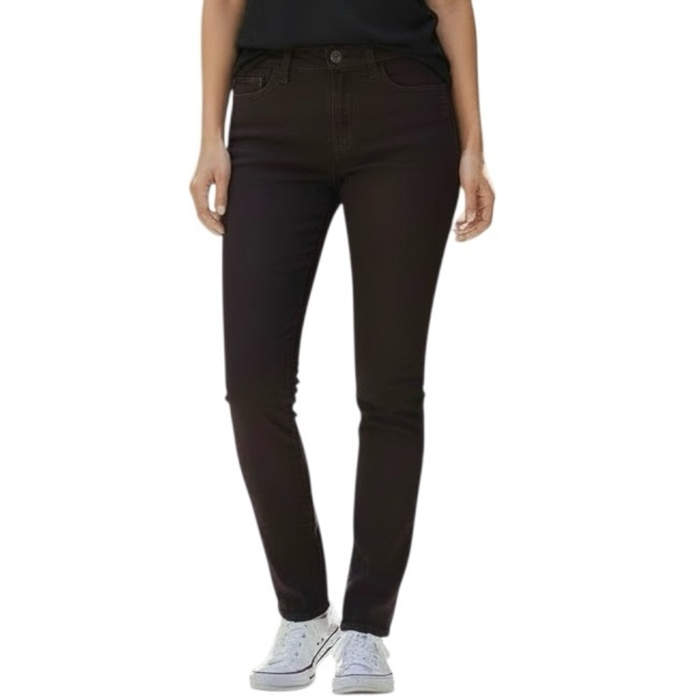 J Brand Skinny Jeans Women’s Sz 28 Noir Red Stretch Mid Rise Straight Leg